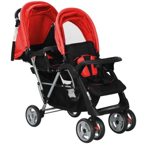 Tandem double stroller red - stroller,