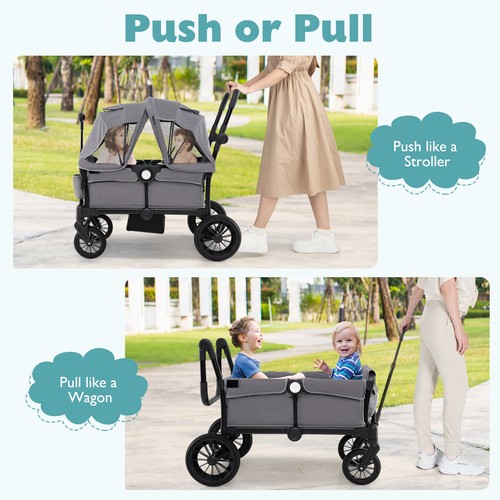 Foldable stroller wagon with - stroller,