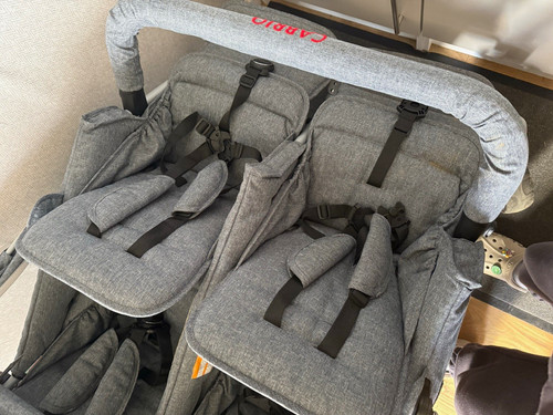 Cabrio double pushchair twin - double,