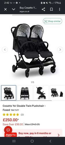 New cosatto double stroller - cosatto, yo