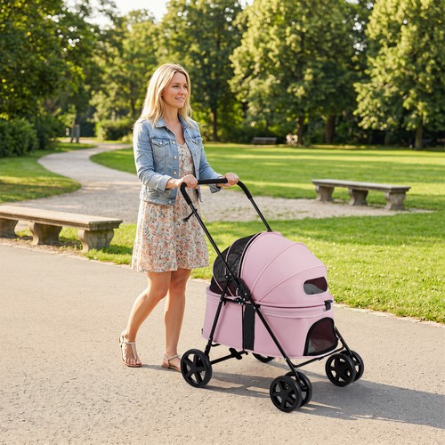 Foldable dog carrier stroller - foldable,