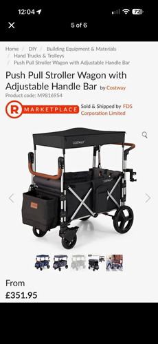 Costway push pull stroller - costway, push/pull